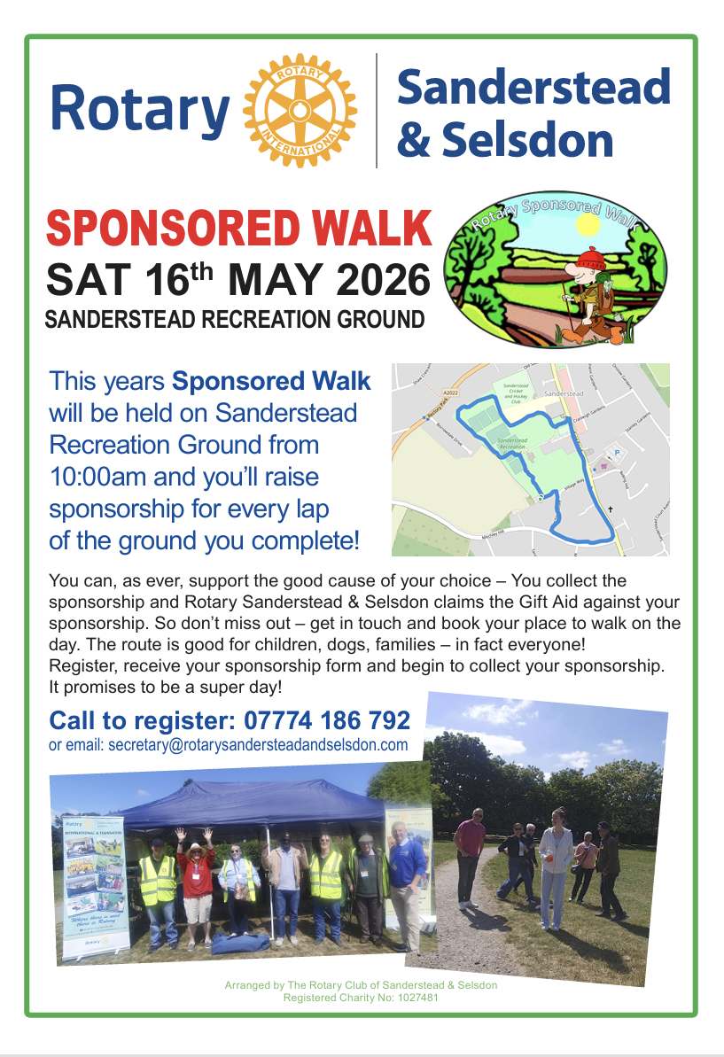 Sanderstead Sign Rotary Sponsored Walk – Sanderstead Residents' Association