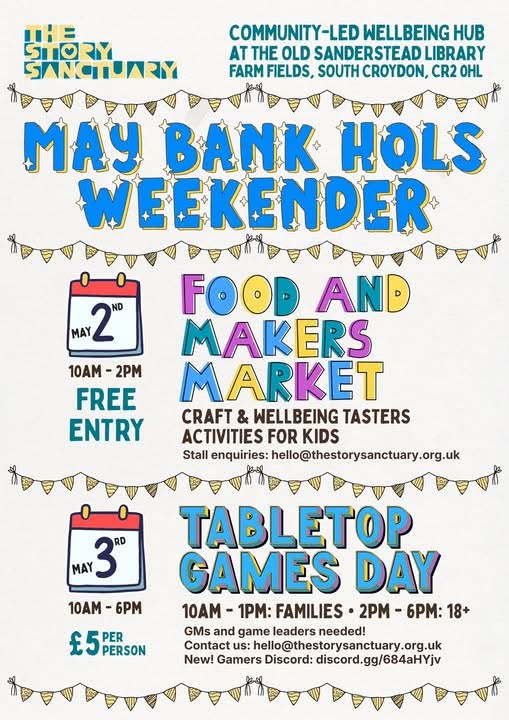 Sanderstead Sign Food Makers Market – Saturday 2nd May – Sanderstead Residents' Association
